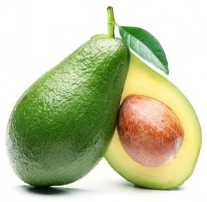 Avocado isolated on a white background