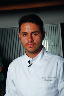 Juan Sebastián Hernández Rey, cocinero bumangués radicado en Francia. 
