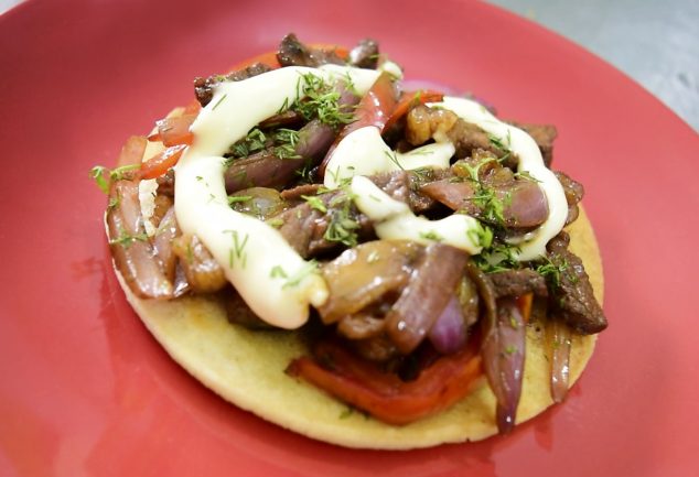 Arepas a la parrilla con carne, Les digo la receta para una…