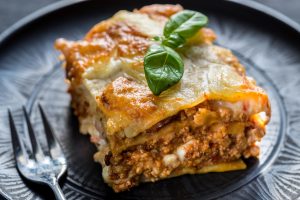 Lasagna with pesto